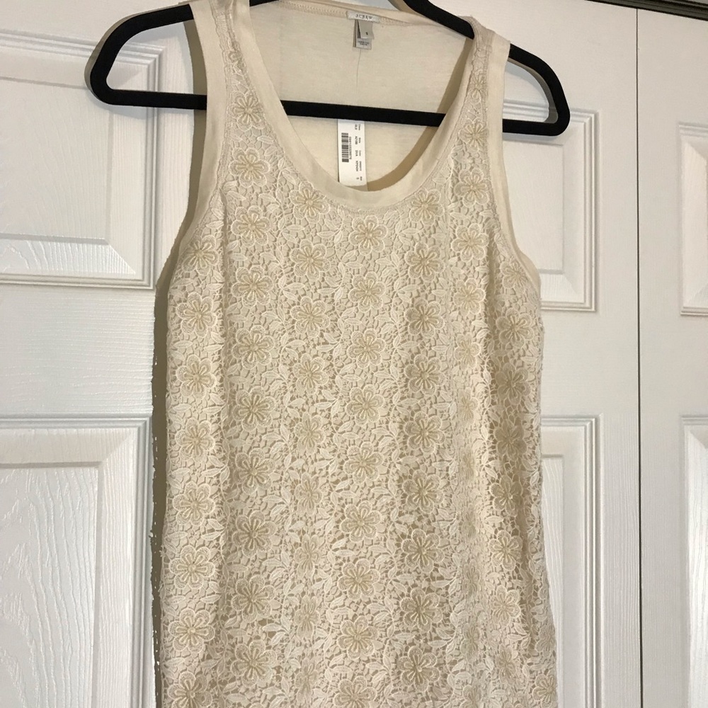 J crew small NWT lace front